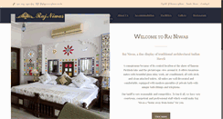 Desktop Screenshot of hotelrajniwas.com